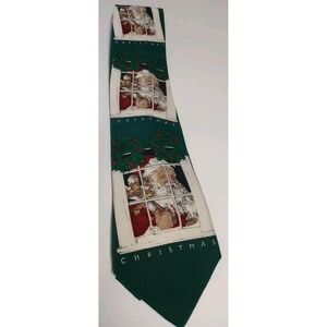 Vintage Saturday Evening Post 1996 Men's Necktie Tie‎ Santa Christmas 4" x 57"